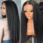 Kinky Straight 4x4 5x5 6x6 7x7 Transparent Closure Wig